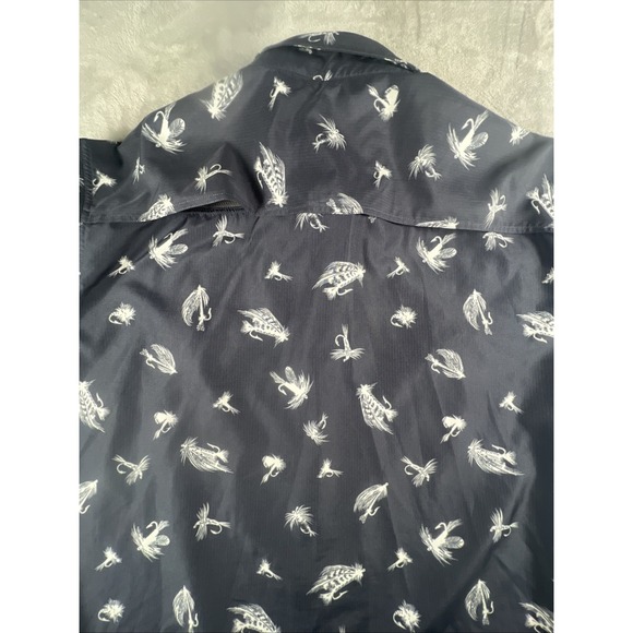 Croft & Barrow Quick Dry Shirt Men Size 2XL AOP Button Up Hiking Fishing Vented - Picture 7 of 7